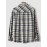 Men's Daily Casual Plaid Flap Cargo Pockets Button Up Long Sleeve Flannel Shirt Jacket Shacket